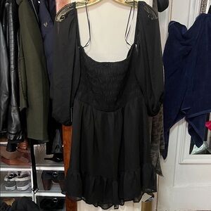 Express Black Long Sleeve Romper